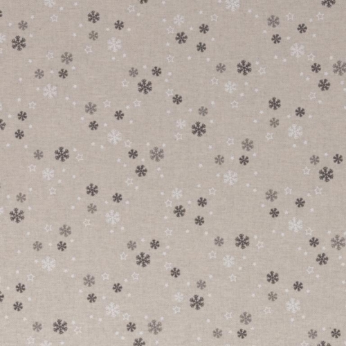 Canvas | EMMA Schneeflocken | grau weiß